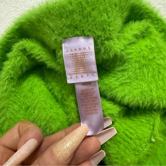 EUC Savage X Fenty Fluff It Up PJ Crop Top and Booty Shorts Matching Set! - Picture 15 of 15